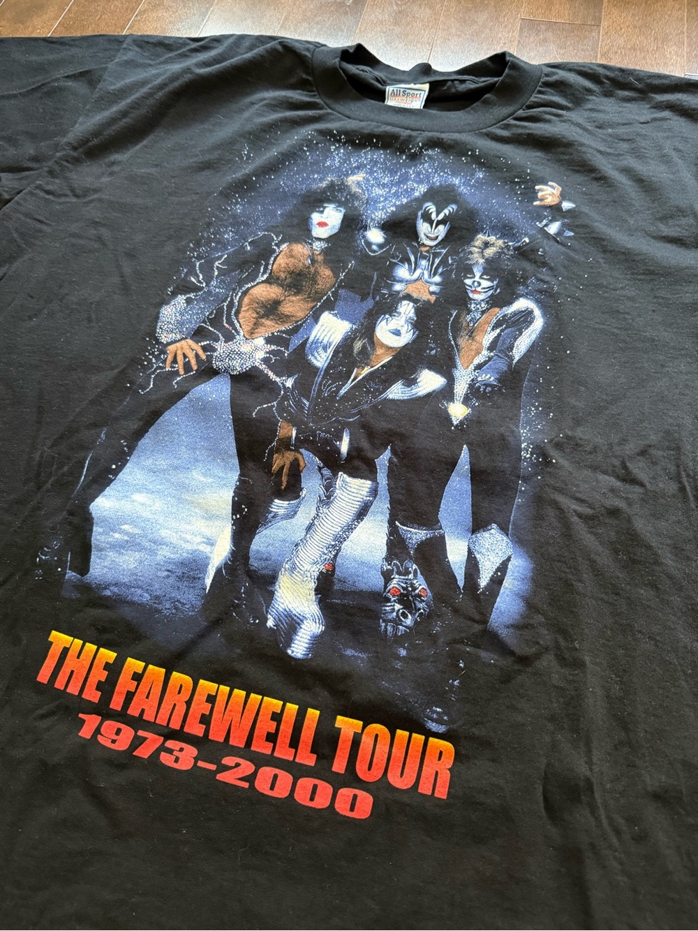 Vintage KISS The Farewell Tour 2000 Black Graphic Band Concert T-Shirt XXL